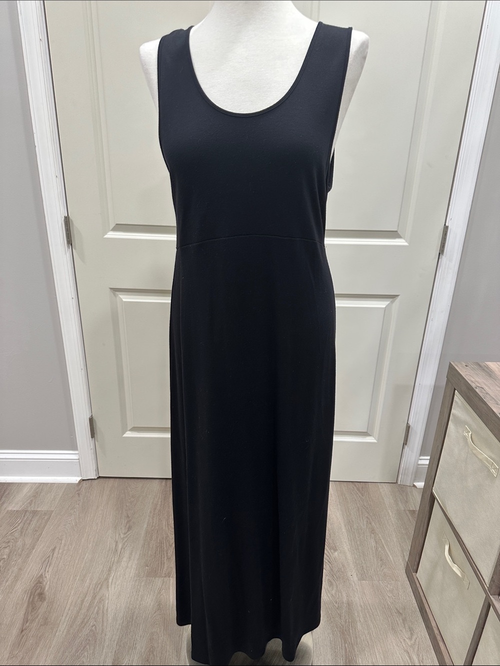 J. Jill Black Sleeveless Maxi Dress